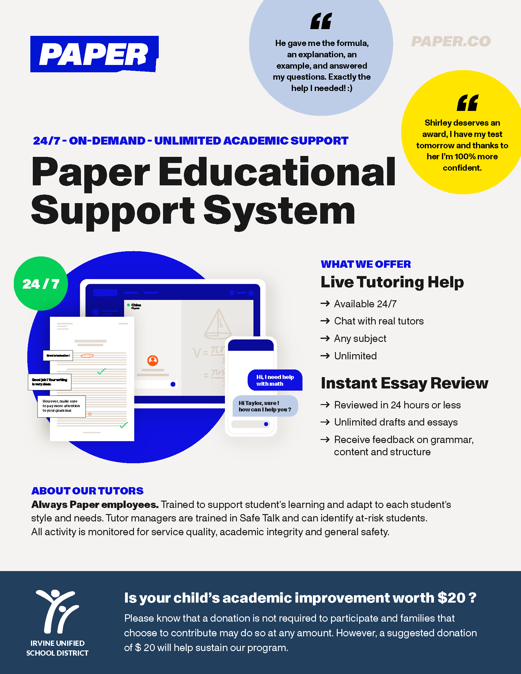 Paper flyer