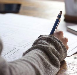person writing