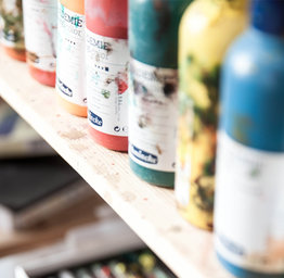 paint bottles